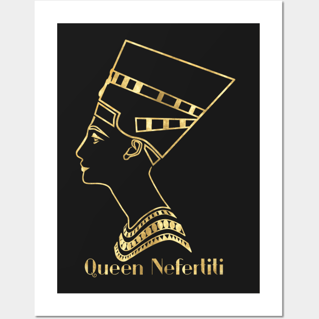 Queen Nefertiti Wall Art by cartogram